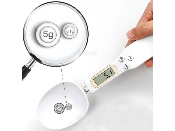 Waga kuchenna łyżka elektroniczna lcd cyfrowa prcyzyjna do ręczna 500g
