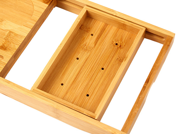 Półka na wanne regulowana duża bamboo spa nakładka