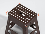 TABORET SKŁADANY DUŻY STOŁEK KRZESŁO SKŁADANE WYTRZYMAŁE ROZKŁADANY 39cm