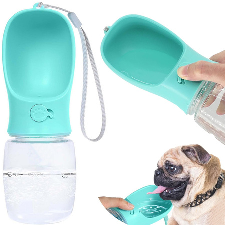 Butelka miska na wodę przenośna poidło dla psa na spacer turystyczna 380ml
