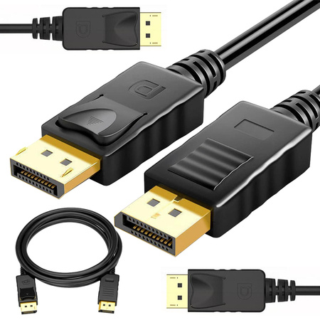 Kabel przewód dp 1.4 video audio displayport displayport 8k 4k 2k 1,5m