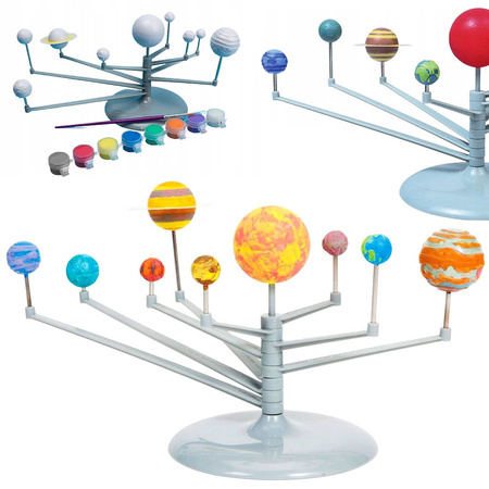 Zestaw kreatywny do malowania układ słoneczny model edukacyjny planety 3d