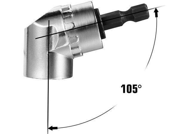 Adapter kątowy nasadka do wkrętarki uchwyt hex