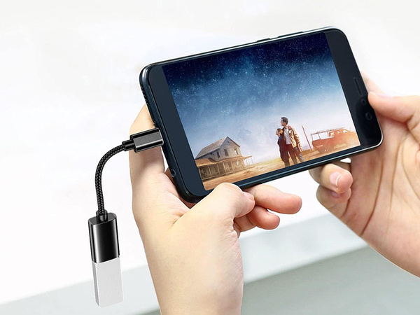 Adapter przejściówka usb-c do usb-a 3.0 otg solidny do telefonu solidna