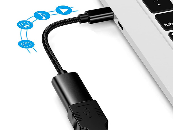 Adapter przejściówka usb-c do usb-a 3.0 otg solidny do telefonu solidna