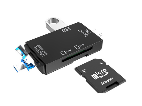 Czytnik kart sd microsd tf usb usb-c micro usb otg