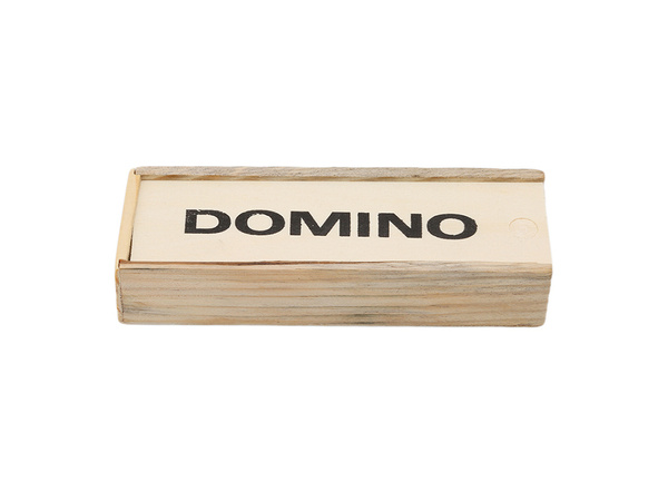 Domino drewniane gra w pudełku 28 elementów