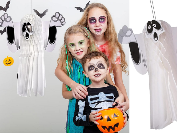 Duch zawieszka papierowa halloween duszek 3d składany z papieru dekoracja