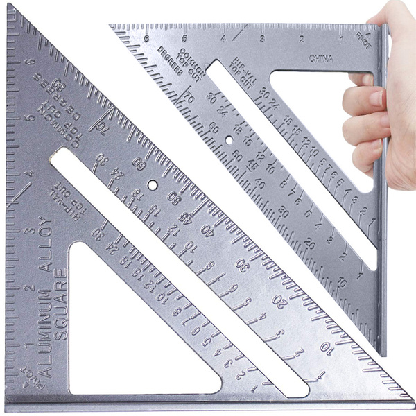 Duży kątownik stolarski aluminiowy przymiar 180mm