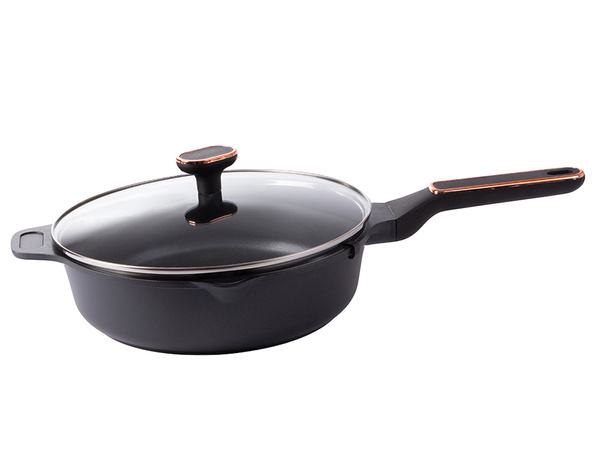 Garnek rondel głęboki z pokrywką indukcja gaz powłoka non stick 4l