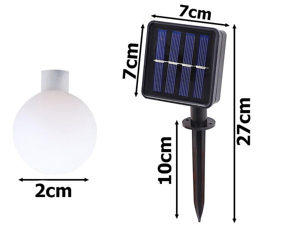 Girlanda ogrodowa solarna lampki 40 led multikolor