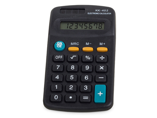 Kalkulator klasyczny kieszonkowy 8 cyfr szkolny