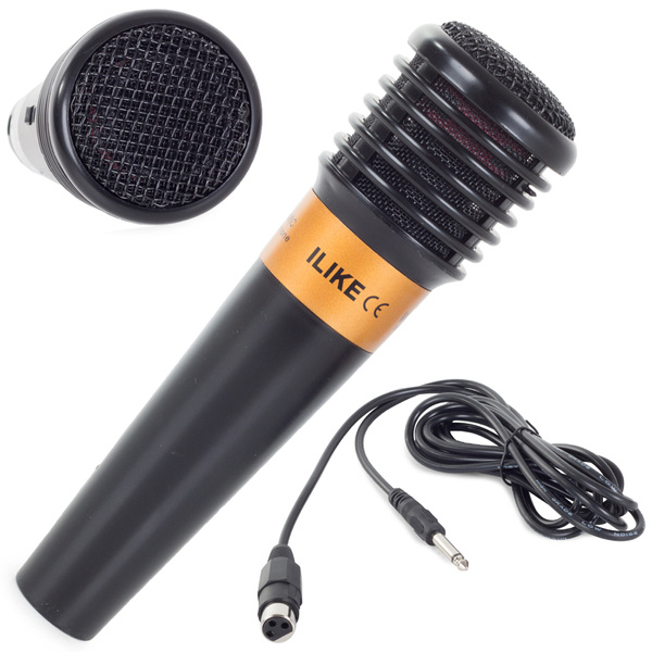Karaoke profesjonalny mikrofon przewodowy dynamicz