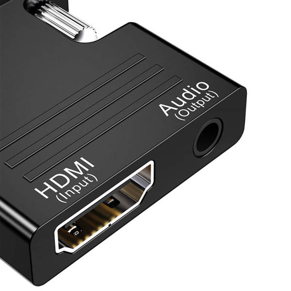 Konwerter adapter z hdmi na vga d-sub audio dźwięk