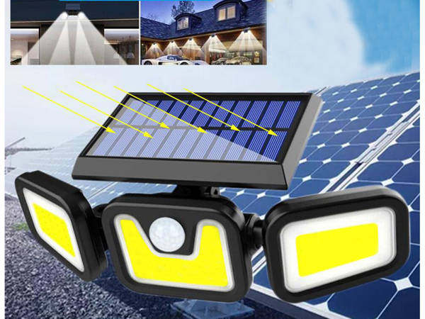 Lampa solarna 100 cob z czujnikiem ruchu zmierzchu