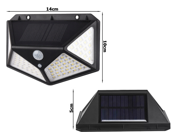 Lampa solarna 100 led z czujnikiem zmierzchu ruchu