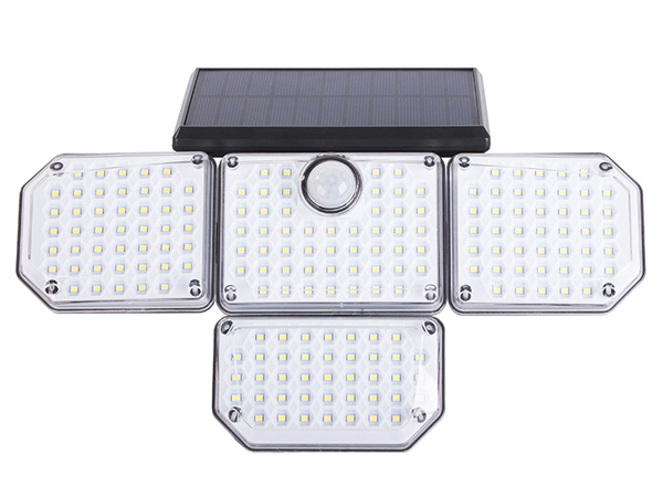 Lampa solarna 181 led z czujnikiem ruchu zmierzchu + pilot ogrodowa uliczna