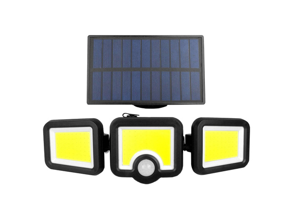 Lampa solarna z czujnikiem ruchu zmierzchu 171 led osobny panel ogrodowa