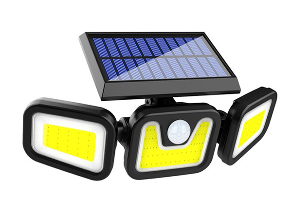 Lampa solarna z czujnikiem ruchu zmierzchu 171 led osobny panel ogrodowa