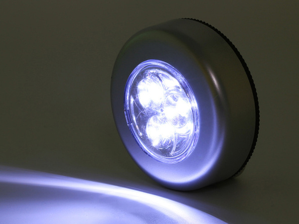 Lampka 3 LED samoprzylepna na baterie dotykowa