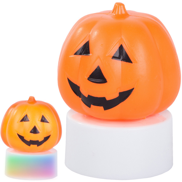 Lampka dynia led świecąca figurka ozdoba dekoracja halloween na baterie