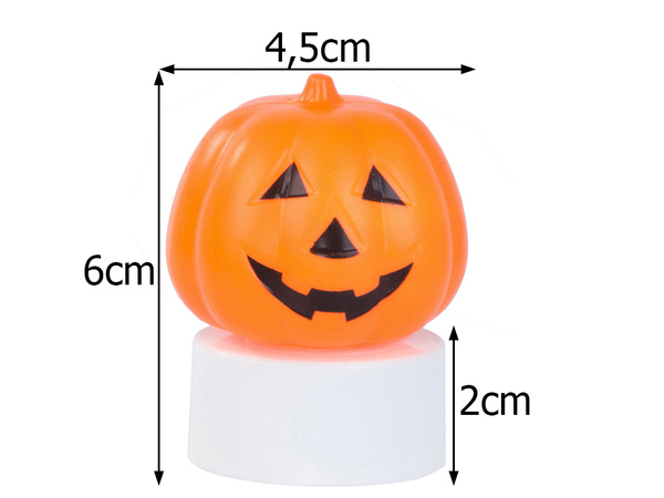 Lampka dynia led świecąca figurka ozdoba dekoracja halloween na baterie