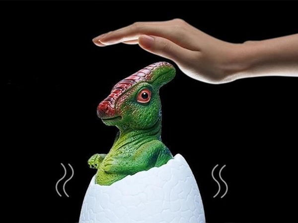Lampka nocna dinozaur dino jajko rgb led jajo świecące dla dzieci