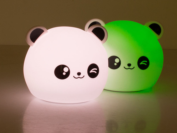 Lampka nocna dla dzieci led rgb panda dotyk