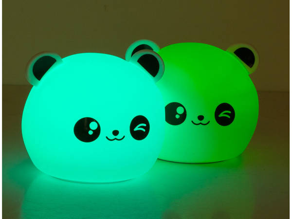 Lampka nocna dla dzieci led rgb panda dotyk