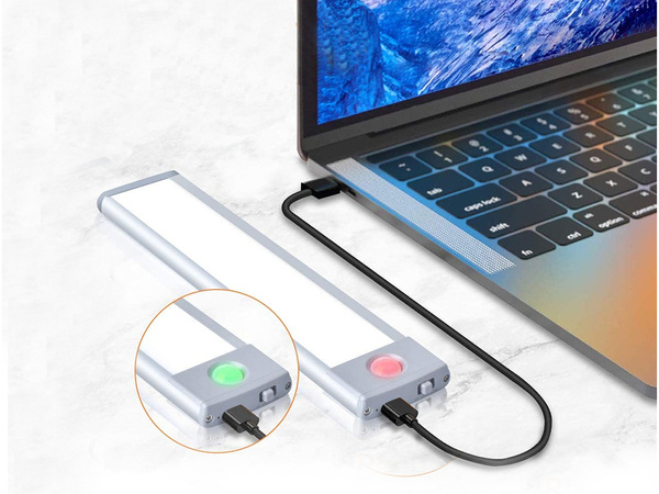 Lampka samoprzylepna listwa podszafkowa usb 23cm