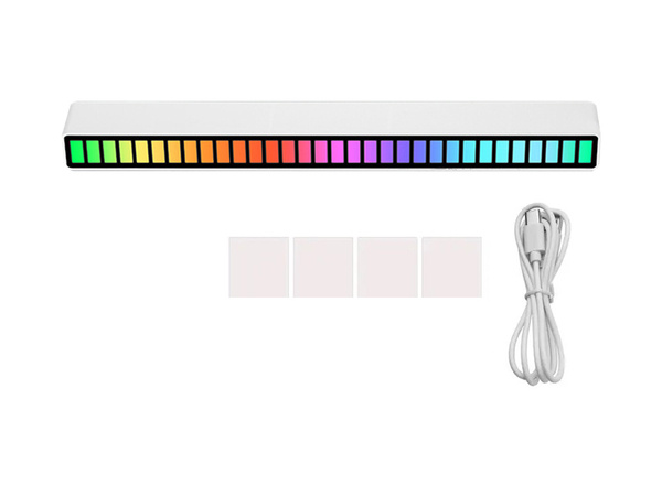 Ledy usb reakcja na dźwięk multikolor neon listwa rgb led mruga 18 trybów