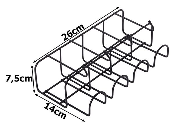 Metalowy uchwyt stojak na 4 parasolki z 4 haczykami organizer metalowy