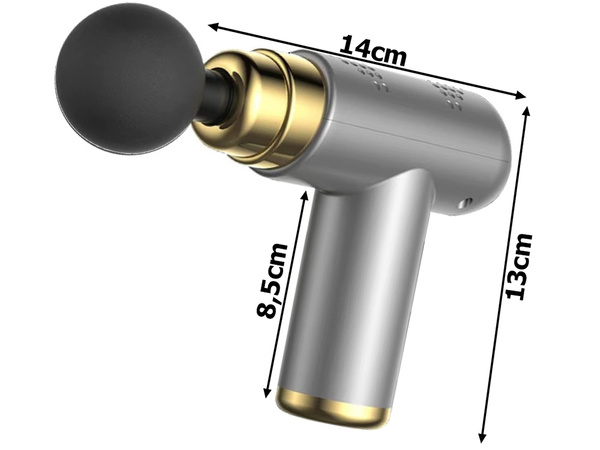 Mini pistolet do masażu ciała mięśni mocny masażer massage gun przenośny