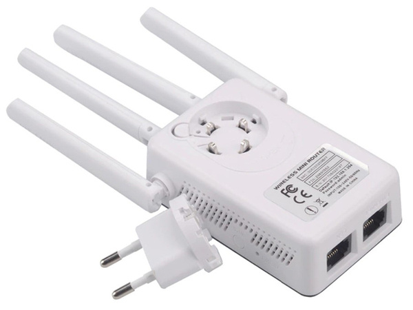 Mocny wzmacniacz sygnału wifi repeater 300mb/s wps