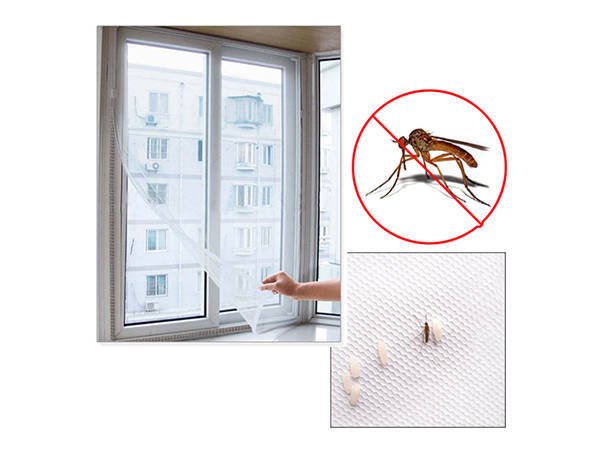 Moskitiera na okno siatka biała 180x150 cm komary
