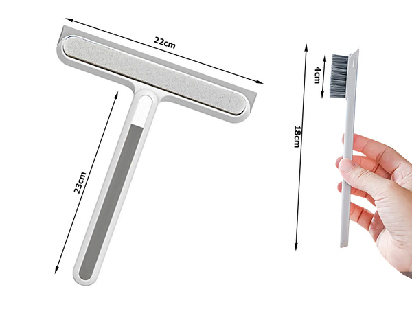 Myjka do okien ściągaczka z rączką do wody szyb szczotka do rowków