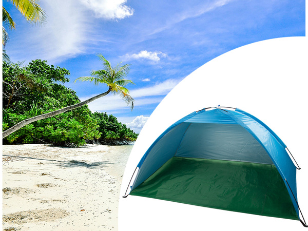Namiot plażowy na plażę parawan ochrona uv półotwarty ogrodowy z pokrowcem