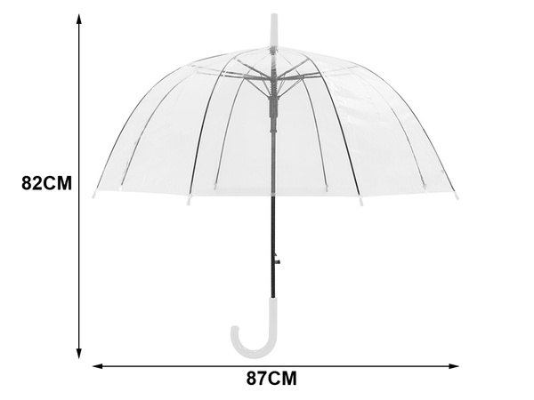 Parasol przezroczysty ślubny na ślub sesje duży