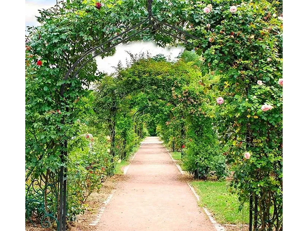 Pergola ogrodowa podpora do kwiatów do pnączy łuk na róże metalowa ozdobna