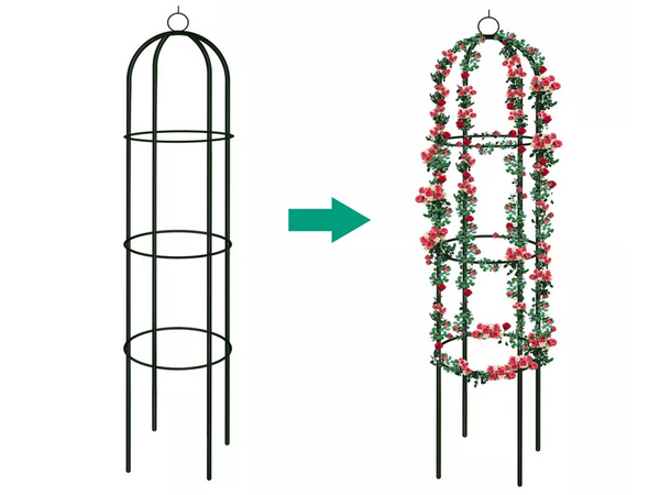 Pergola ogrodowa podpora do kwiatów kolumna do pnączy łuk dzwon na róże 190