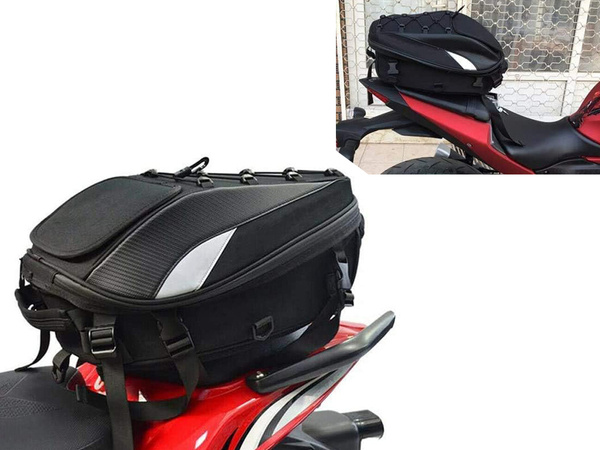 Plecak na motor motocyklowy kask wodoodporny torba sakwa siedzenie 2w1