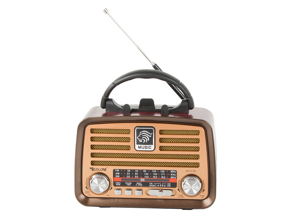 Radio przenośne kuchenne retro radio fm am bluetooth usb akumulator antena