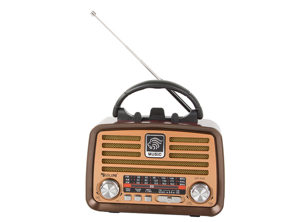 Radio przenośne kuchenne retro radio fm am bluetooth usb akumulator antena