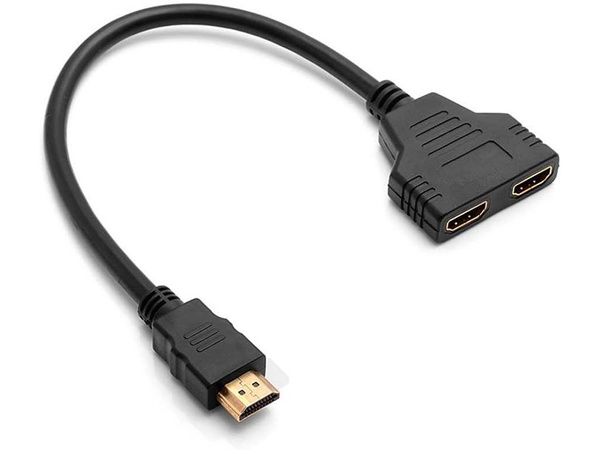 Rozdzielacz hdmi splitter rozgałęźnik 2 porty fhd