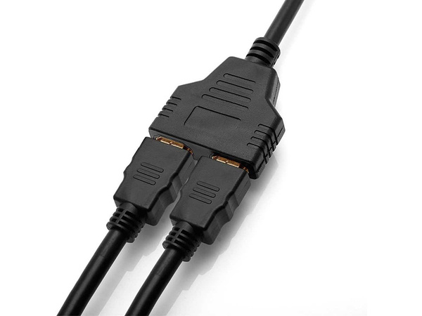 Rozdzielacz hdmi splitter rozgałęźnik 2 porty fhd