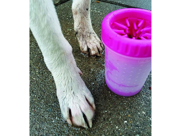 Silikonowy czyścik do mycia łap dla psa kubek duży