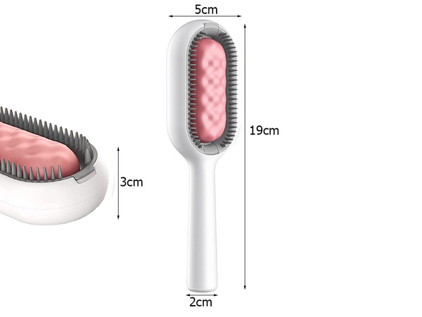 Szczotka do czesania mycia zbierania sierści dla psa kota silikonowa 3w1