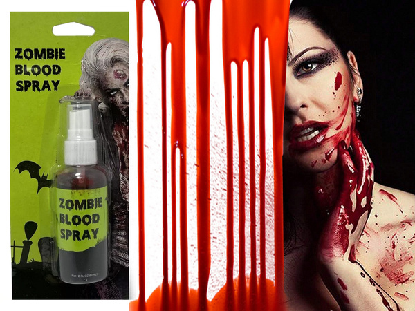 Sztuczna krew spray płyn na halloween zmywalna do makijażu przebranie 60ml