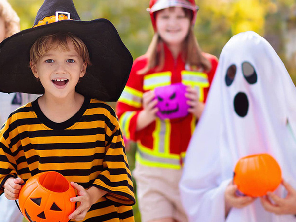 Wiaderko halloween pojemnik dynia na cukierki duże kociołek na słodycze