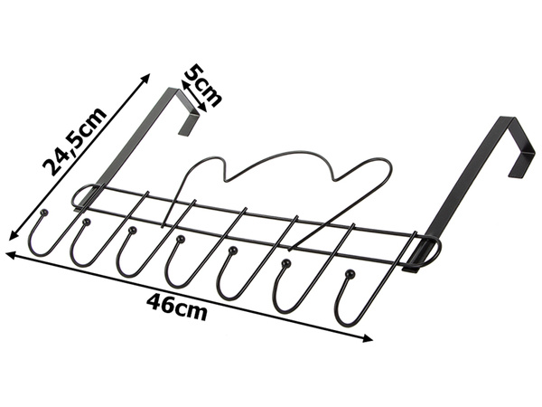 Wieszak na drzwi haczyki ubrania ręczniki wieszaki bezinwazyjny 7 haczyków